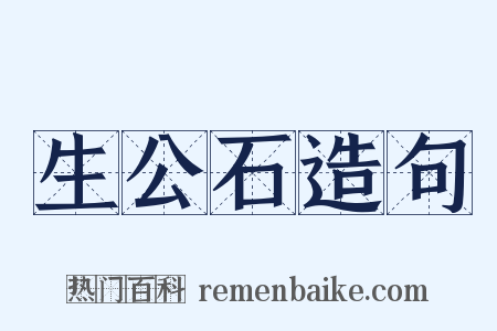 生公石造句是什么意思的图片